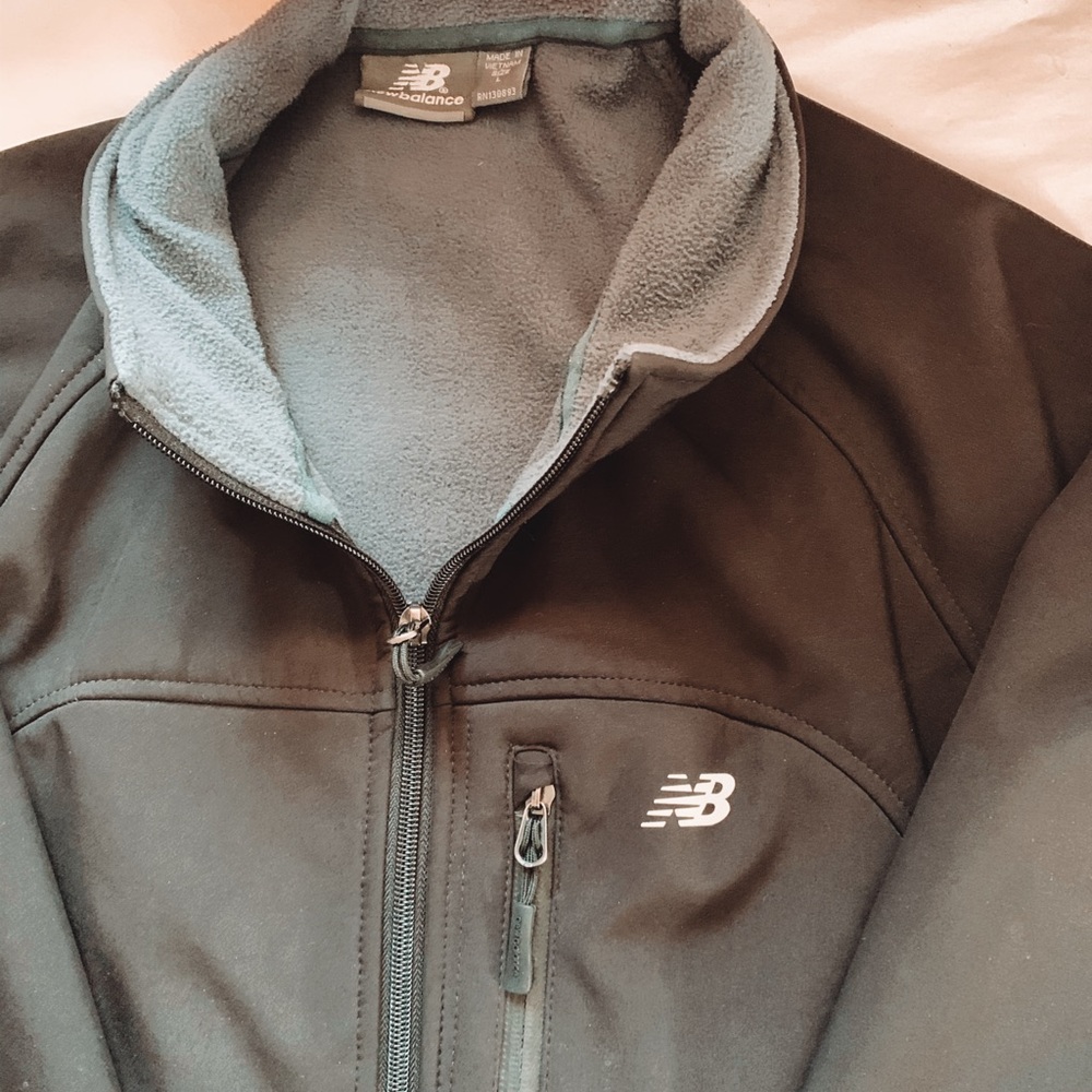 Black New Balance Fleece Interior Light Jacket